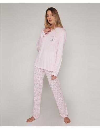 ADMAS CLASSIC Pijama Manga Larga Soft Secret para Mujer - Imagen 1