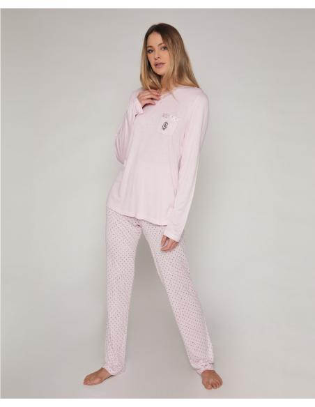 ADMAS CLASSIC Pijama Manga Larga Soft Secret para Mujer - Imagen 1