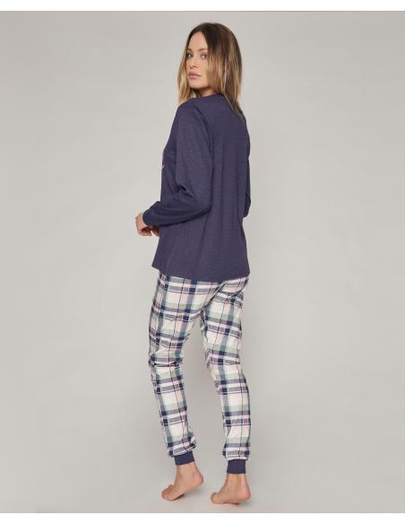 ADMAS Pijama Manga Larga Hello Weekend para Mujer - Imagen 3