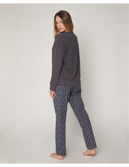 ADMAS Pijama Manga Larga Under the Stars para Mujer - Imagen 3