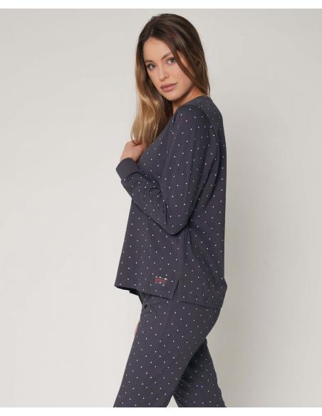 DISNEY Pijama Manga Larga Minnie Shy para Mujer - Imagen 2