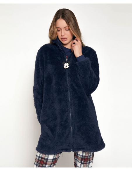 DISNEY Bata Manga Larga Calentita Mickey College para Mujer - Imagen 1