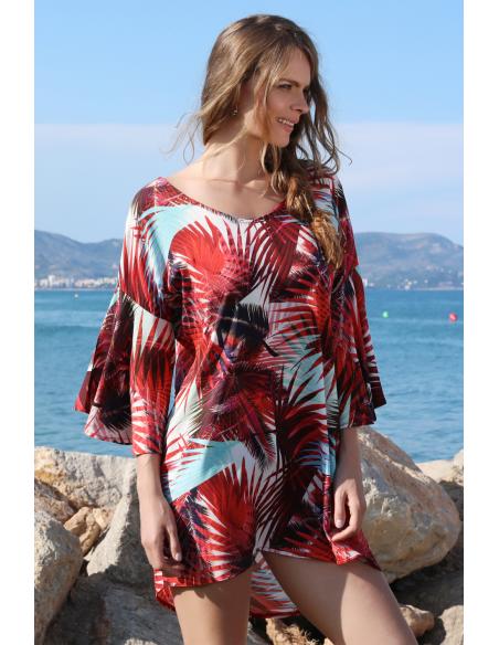 Vestido playa mujer ADMAS HOJAS - Imagen 1