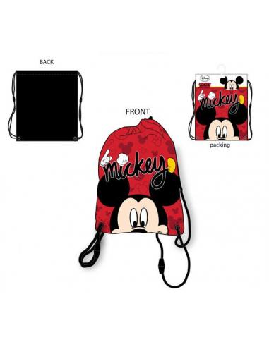 Bolsa saco cordones 37,5x31,5cm de Mickey Mouse - Imagen 1