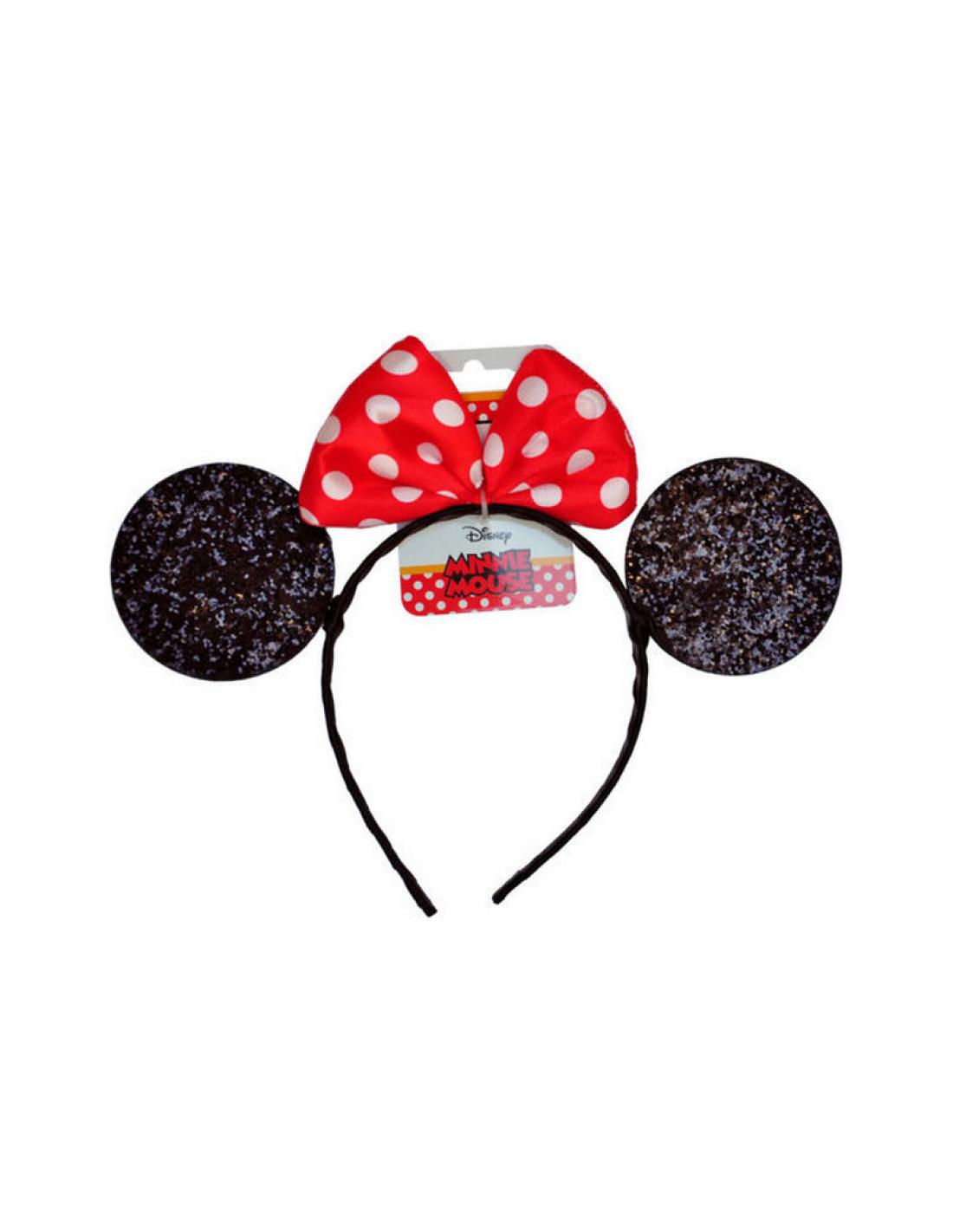 Se asemeja Pío semanal Diadema con orejas y lazo de Minnie Mouse Disney - Envío GRATIS