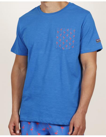 DIVER Camiseta Playa Flamingo para Hombre - Imagen 3