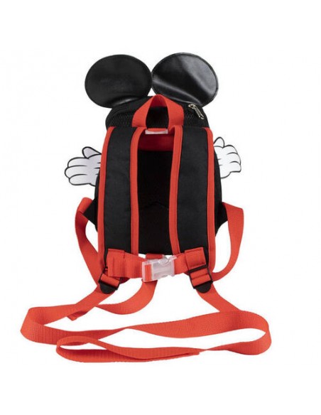 Mochila guarderia con arnés de Mickey Mous