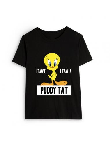Camiseta juvenil/adulto de Looney Tunes (talla: L, color: black) - Imagen 1