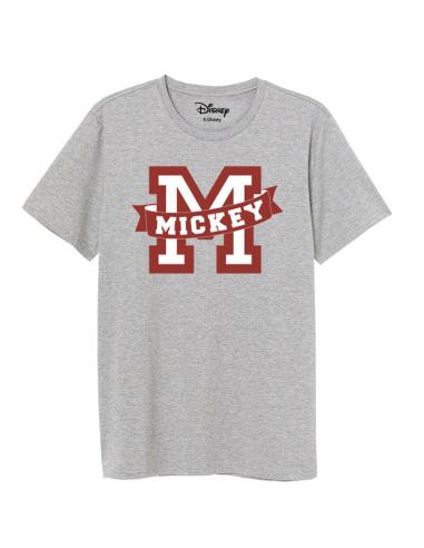 Camiseta juvenil/adulto de Mickey Mouse (talla: L, color: grey) - Imagen 1