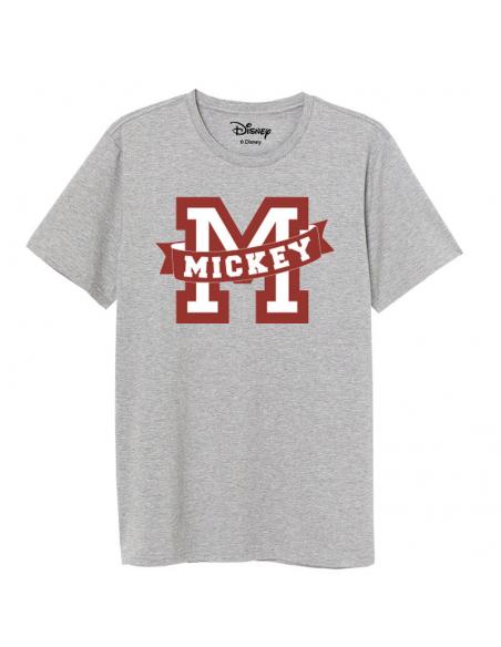 Camiseta juvenil/adulto de Mickey Mouse (talla: L, color: grey) - Imagen 1