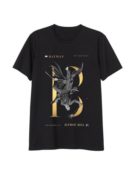 Camiseta juvenil/adulto de Batman (talla: S, color: black) - Imagen 1