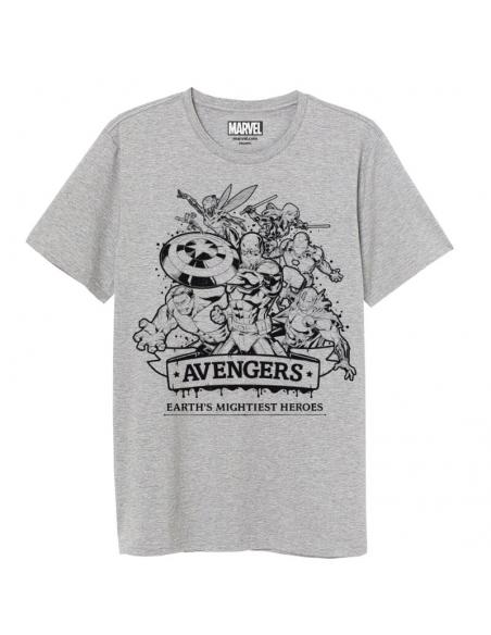 Camiseta juvenil/adulto de Avengers (talla: XL, color: grey) - Imagen 1