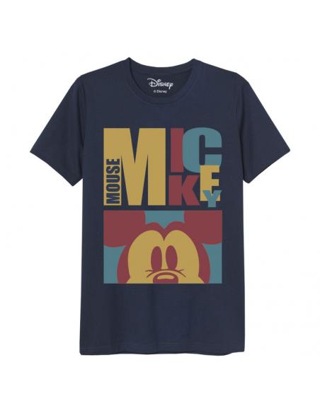 Camiseta juvenil/adulto de Mickey Mouse (talla: L, color: navy) - Imagen 1