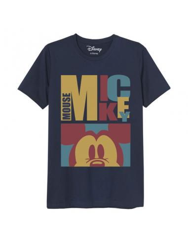 Camiseta juvenil/adulto de Mickey Mouse (talla: S, color: navy) - Imagen 1
