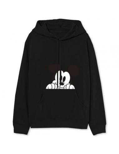 Sudadera con capucha juvenil/adulto de Mickey Mouse (talla: L, color: black) - Imagen 1