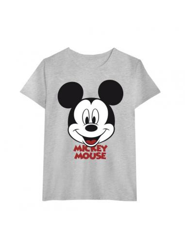 Camiseta juvenil/adulto de Mickey Mouse (talla: L, color: grey) - Imagen 1