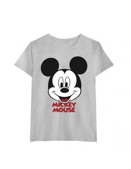 Camiseta juvenil/adulto de Mickey Mouse (talla: L, color: grey) - Imagen 1
