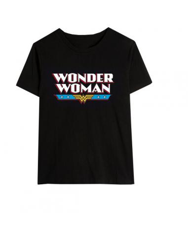 Camiseta juvenil/adulto de Wonder Woman (talla: L/XL, color: black) - Imagen 1