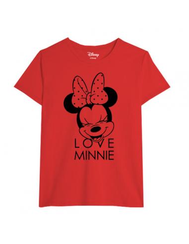 Camiseta juvenil/adulto de Minnie Mouse (talla: L, color: red) - Imagen 1