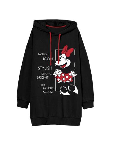 Vestido con capucha juvenil/adulto de Minnie Mouse (talla: M, color: black) - Imagen 1