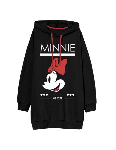 Vestido con capucha juvenil/adulto de Minnie Mouse (talla: M/L, color: black) - Imagen 1