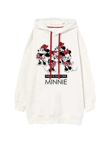 Vestido con capucha juvenil/adulto de Minnie Mouse (talla: L/XL, color: ofwhite) - Imagen 1