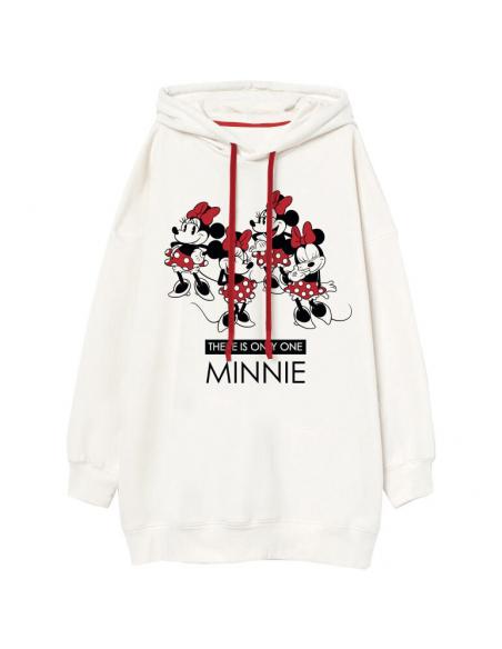Vestido con capucha juvenil/adulto de Minnie Mouse (talla: S/M, color: ofwhite) - Imagen 1