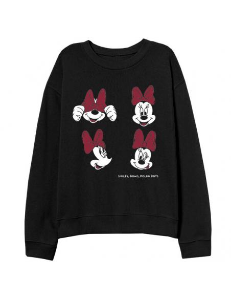 Sudadera juvenil/adulto de Minnie Mouse (talla: M, color: black) - Imagen 1