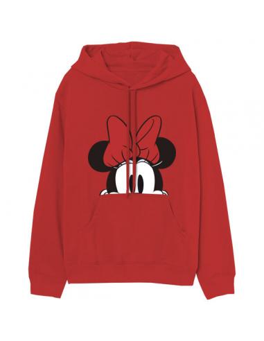 Sudadera con capucha juvenil/adulto de Minnie Mouse (talla: L, color: red) - Imagen 1