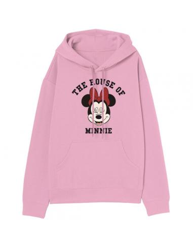 Sudadera con capucha juvenil/adulto de Minnie Mouse (talla: L, color: pink) - Imagen 1