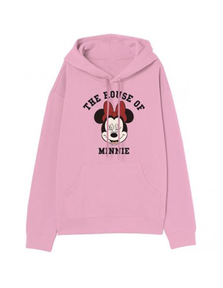 Sudadera con capucha juvenil/adulto de Minnie Mouse (talla: M, color: pink) - Imagen 1