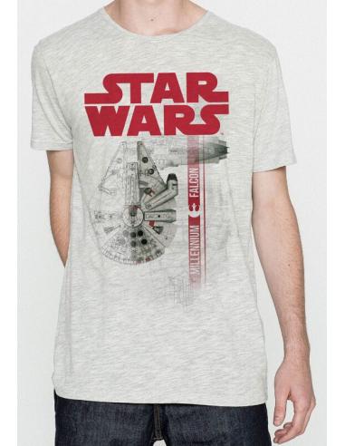 Camiseta juvenil/adulto de Star Wars (talla: S, color: lgmar) - Imagen 1