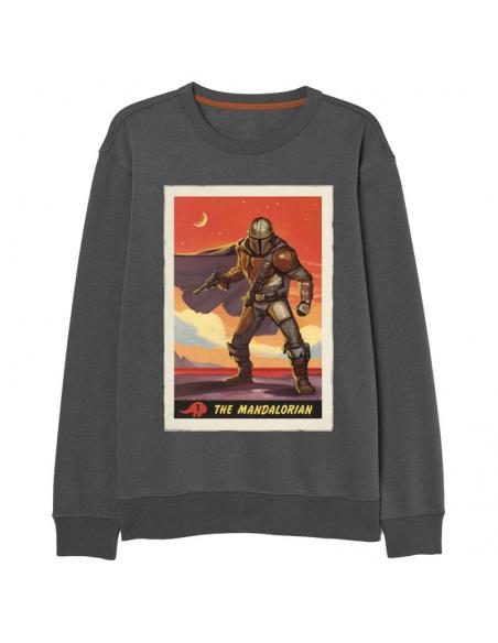 Sudadera juvenil/adulto de Mandalorian Star Wars (talla: S, color: darkgrey) - Imagen 1