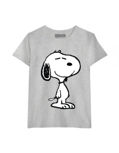 Camiseta juvenil/adulto de Snoopy (talla: M, color: grey) - Imagen 1