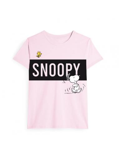 Camiseta juvenil/adulto de Snoopy (talla: XL, color: pink) - Imagen 1
