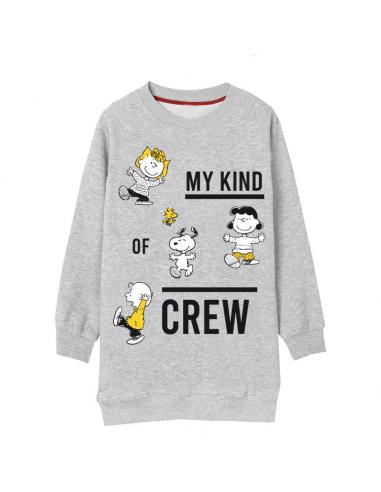 Vestido juvenil/adulto de Snoopy (talla: M/L, color: grey) - Imagen 1