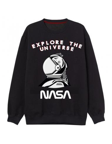 Sudadera juvenil/adulto de NASA (talla: S, color: black) - Imagen 1