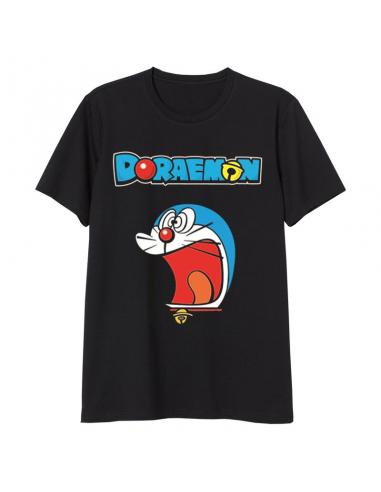 Camiseta juvenil/adulto de Doraemon (talla: L, color: black) - Imagen 1