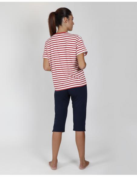 ADMAS Pijama Manga Corta Go to the Beach para Mujer - Imagen 3