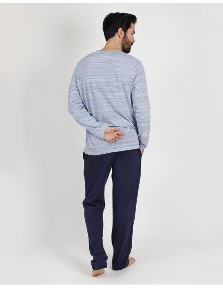 ADMAS CLASSIC Pijama Manga Larga Light Stripes para Hombre - Imagen 3