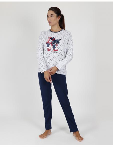 ADMAS Pijama Manga Larga Lou Lou Love para Mujer - Imagen 1