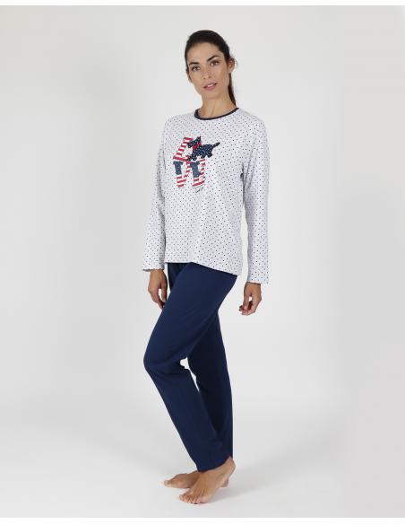 ADMAS Pijama Manga Larga Lou Lou Love para Mujer - Imagen 2