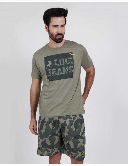 LOIS Pijama Manga Corta Grass para Hombre - Imagen 1