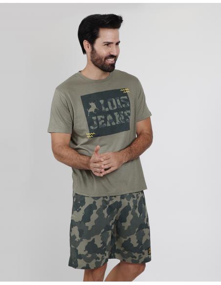 LOIS Pijama Manga Corta Grass para Hombre - Imagen 2