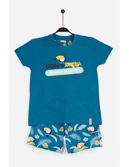 MR WONDERFUL Pijama Manga Corta Tucan para Chico - Imagen 1