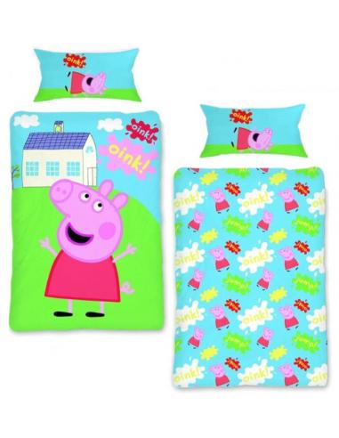 Funda nordica 150x220 para cama de 90cm de Peppa Pig - Imagen 1