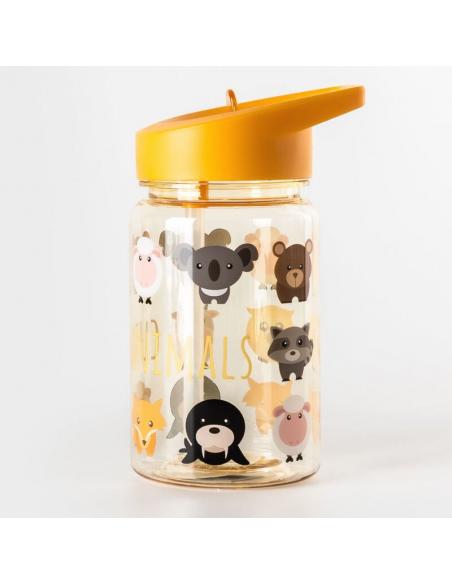 Botella cantimplora infantil de tritan 450ml de Water Revolution 'Animales' - Imagen 1