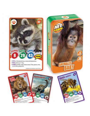 Imagiland, juego de cartas Hit Cards 'Descubre los animales baby más sorprendentes del mundo' - Imagen 1