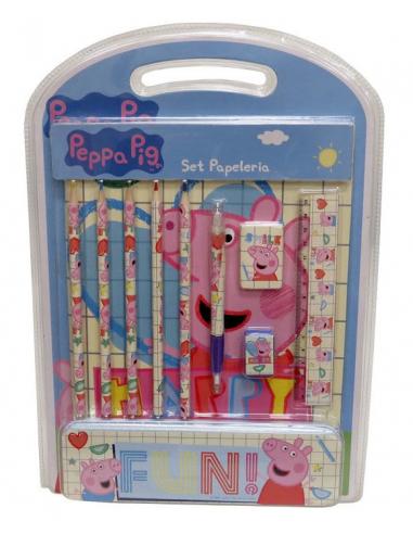 Set papelería con estuche de metal de Peppa Pig (2/24) - Imagen 1