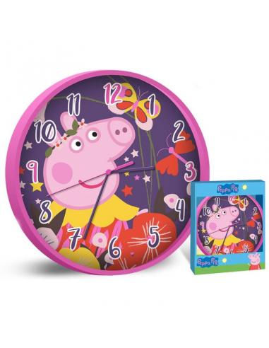 Reloj pared 25cm de  Peppa Pig (st12) - Imagen 1